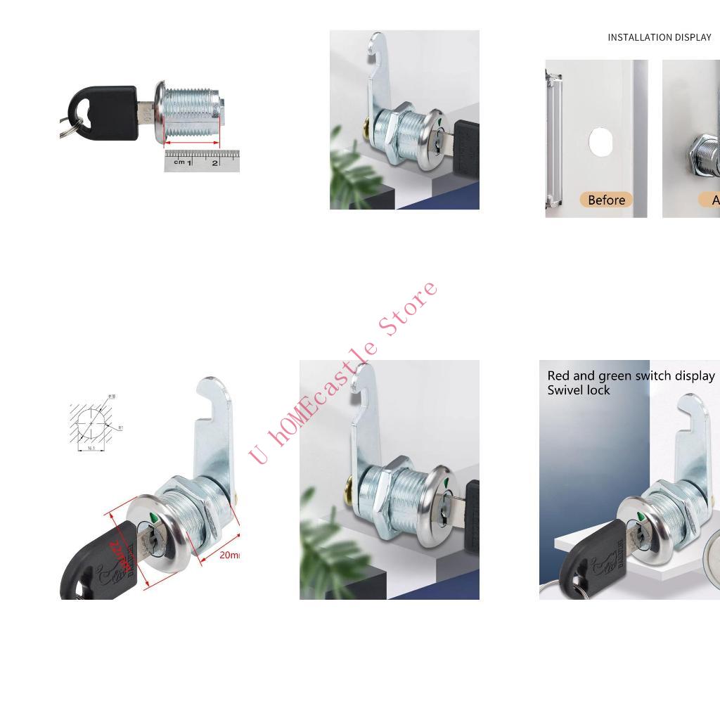 Zinc Furniture Hardware - 63HF 2set درج كاميرات قفل قفل