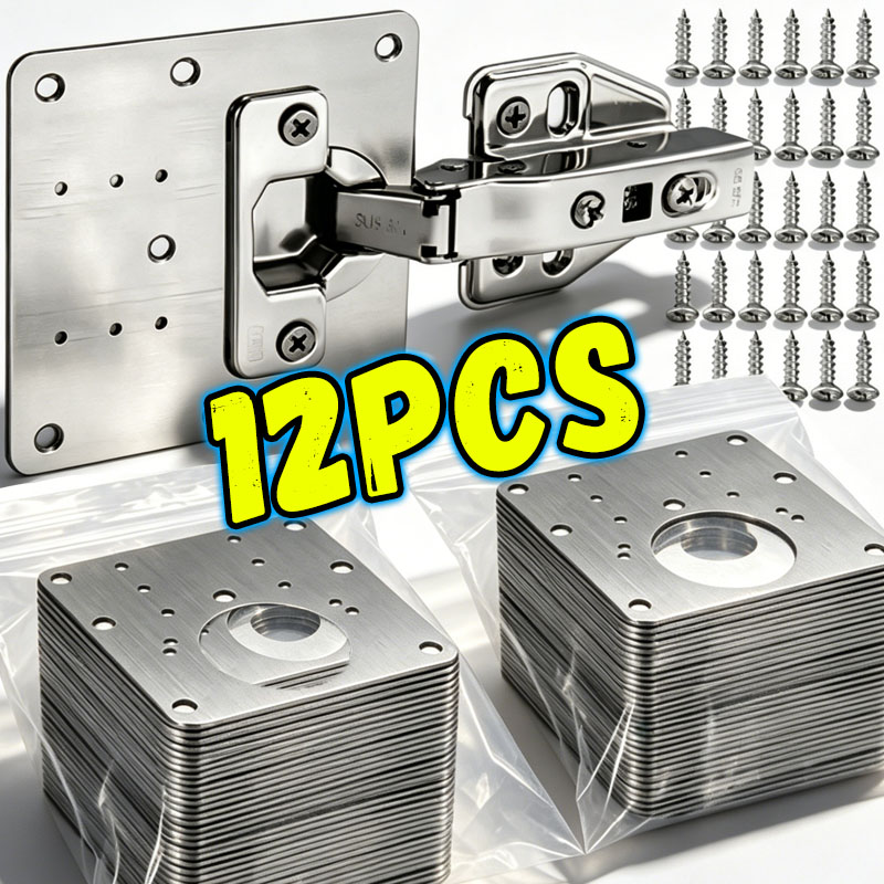 Furniture Hardware Replacement Parts - طقم لوحة إصلاح مفصلات أبواب الخزائن