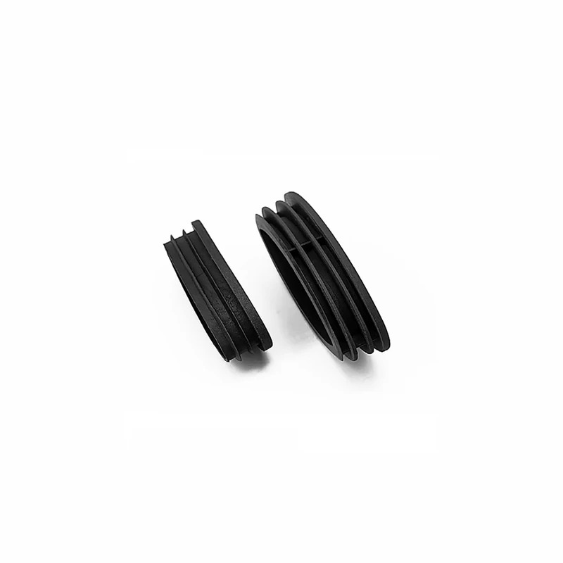 Furniture Hardware Black - غطاء أنبوبي بلاستيكي أسود على شكل