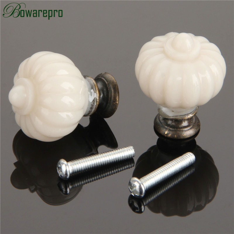 1 قطعة الاكريليك العاج الأبيض  - مراجعة Furniture Hardware Knobs وسعره