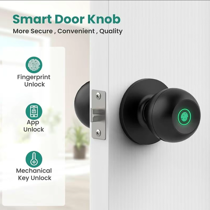 قفل باب ذكي للتحكم بتطبيق Tuya - مراجعة Zinc Furniture Hardware وسعره