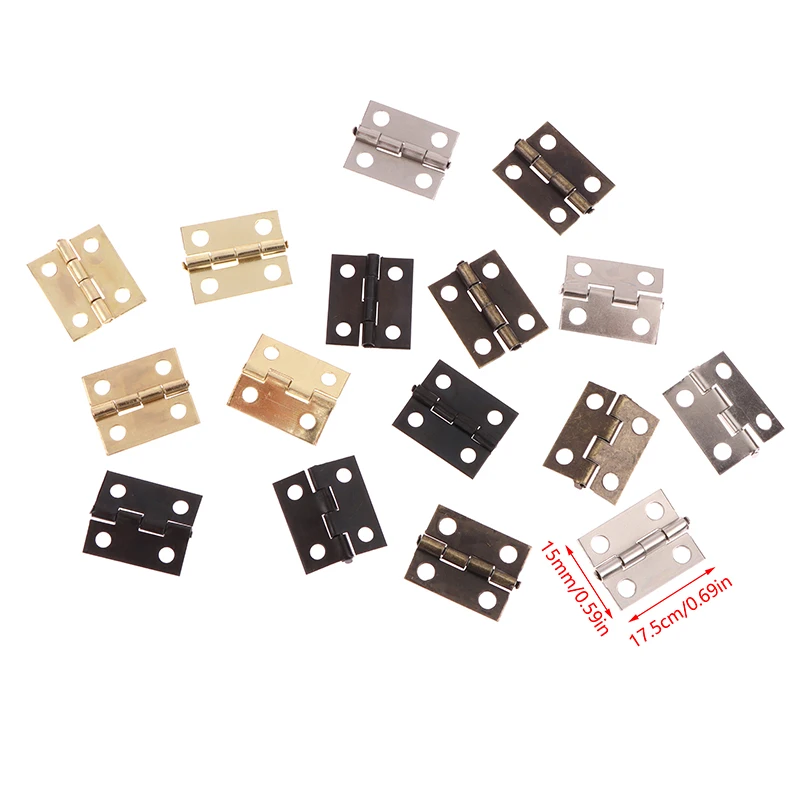 50 قطعة/صندوق مفصلات + 200 مسا - مراجعة Furniture Hardware Black وسعره