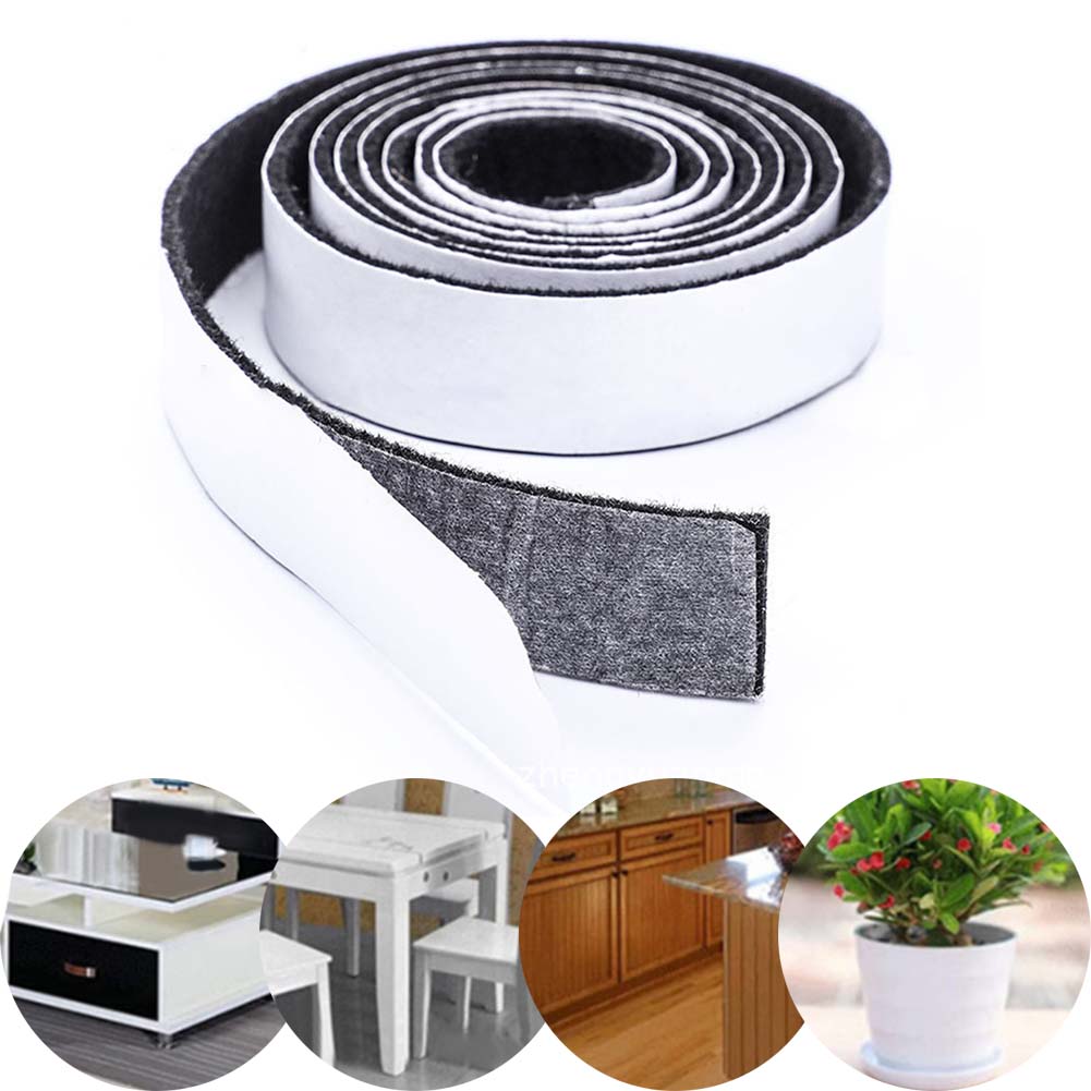 شريط لباد هادئ، لفة أثاث ذاتية - مراجعة Furniture Hardware Black وسعره