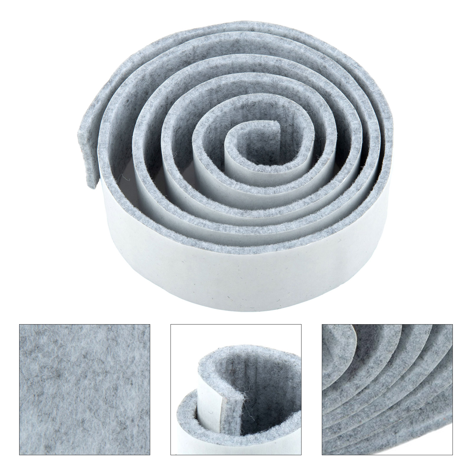شريط لباد هادئ، لفة أثاث ذاتية - مراجعة Furniture Hardware Black وسعره