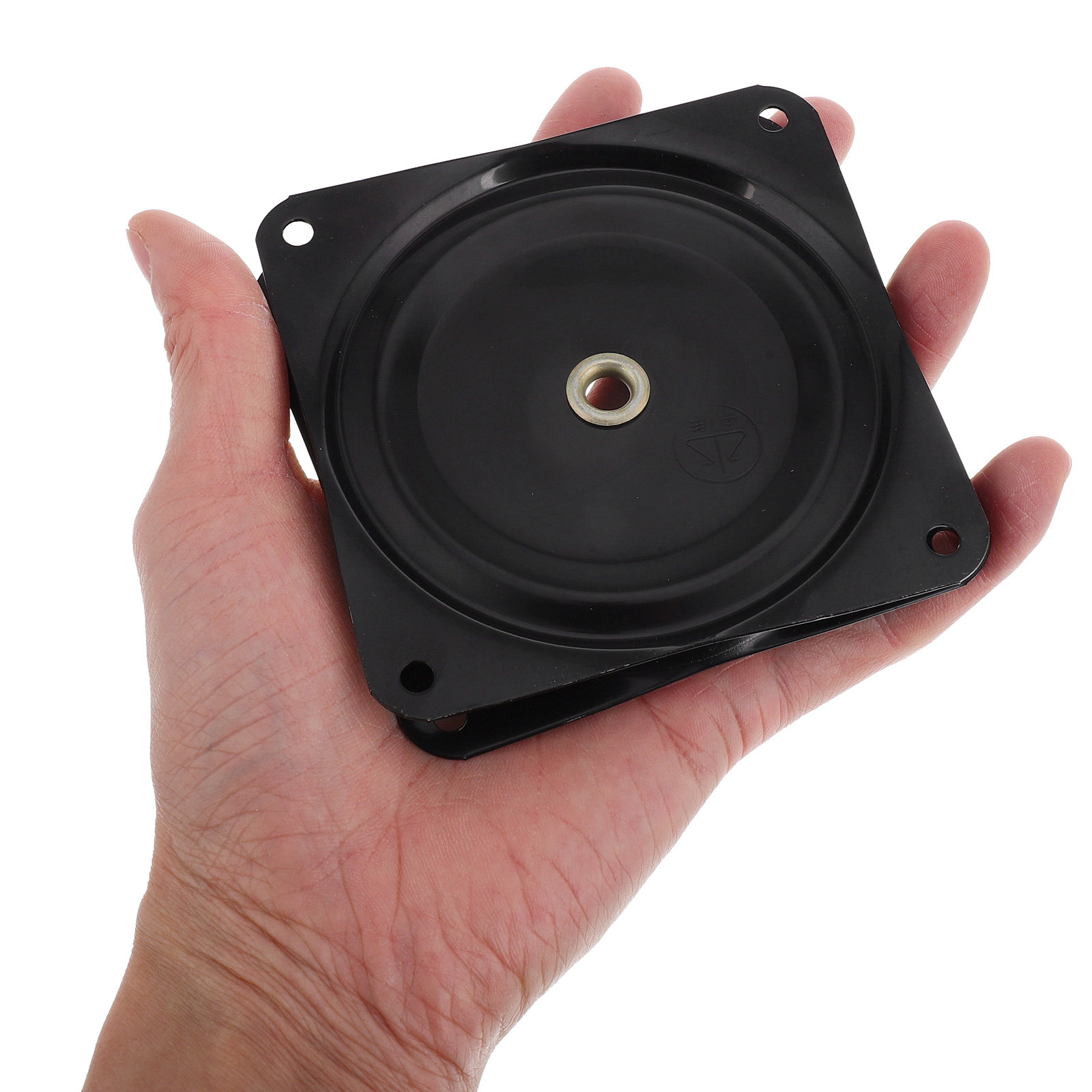 قاعدة دوارة سوداء صلبة بمحامل  - مراجعة Furniture Hardware Black وسعره