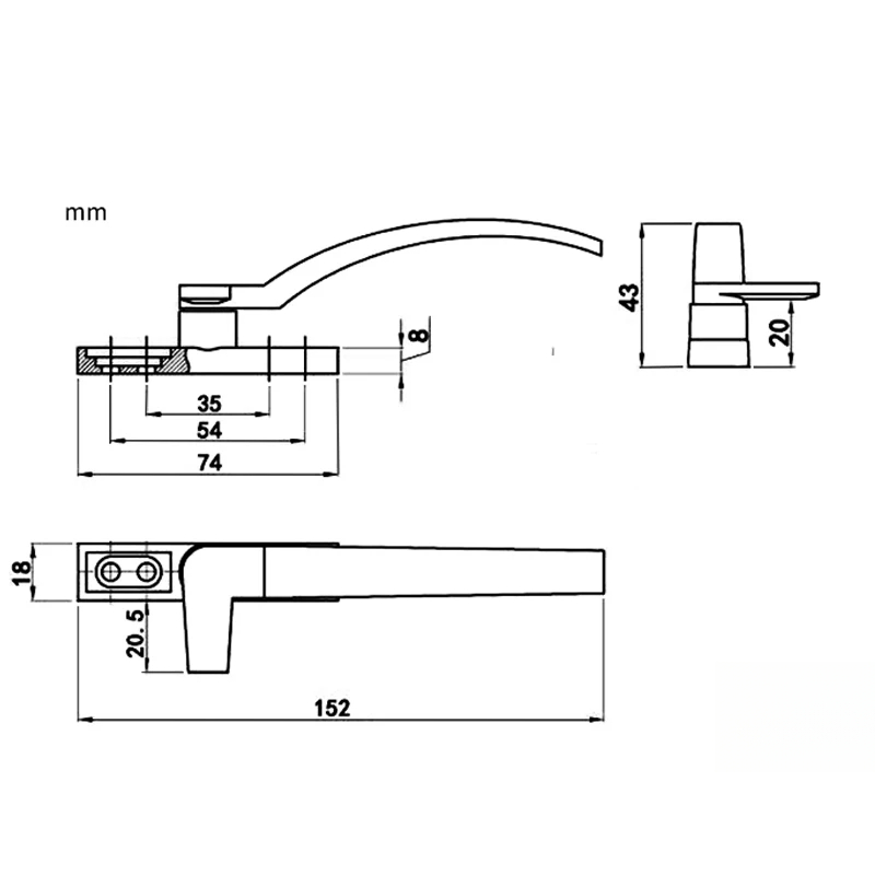 اليد اليمنى اليسرى الأبيض استب - مراجعة Zinc Furniture Hardware وسعره