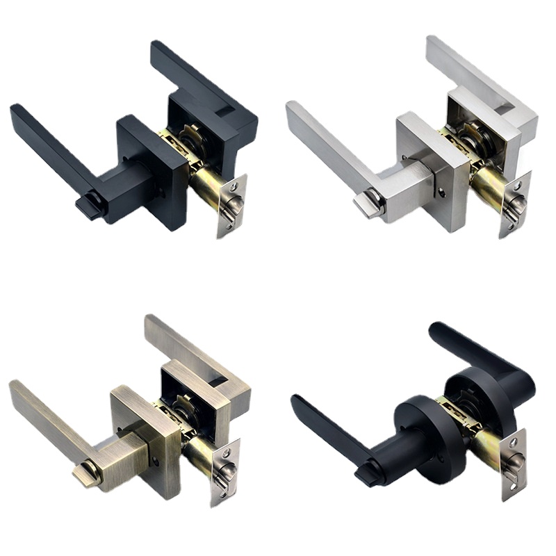 مقبض الباب الأسود مقبض الباب ق - مراجعة Zinc Furniture Hardware وسعره