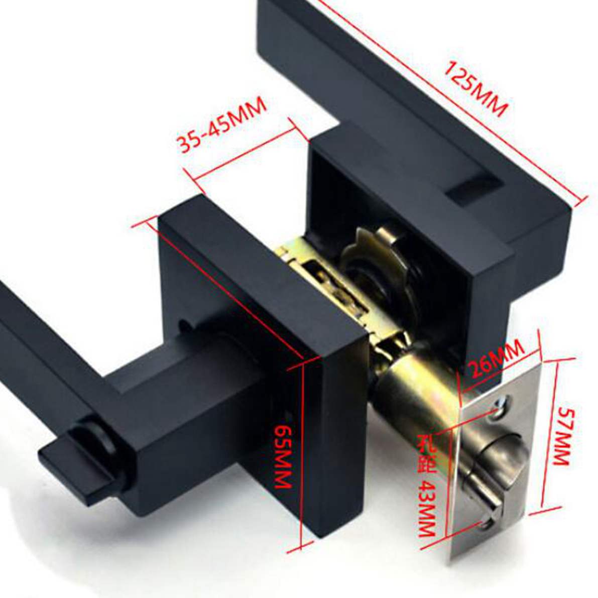مقبض الباب الأسود مقبض الباب ق - مراجعة Zinc Furniture Hardware وسعره