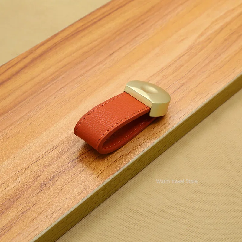 1 قطعة مقبض جلد حقيبة مقابض در - مراجعة Furniture Hardware Black وسعره