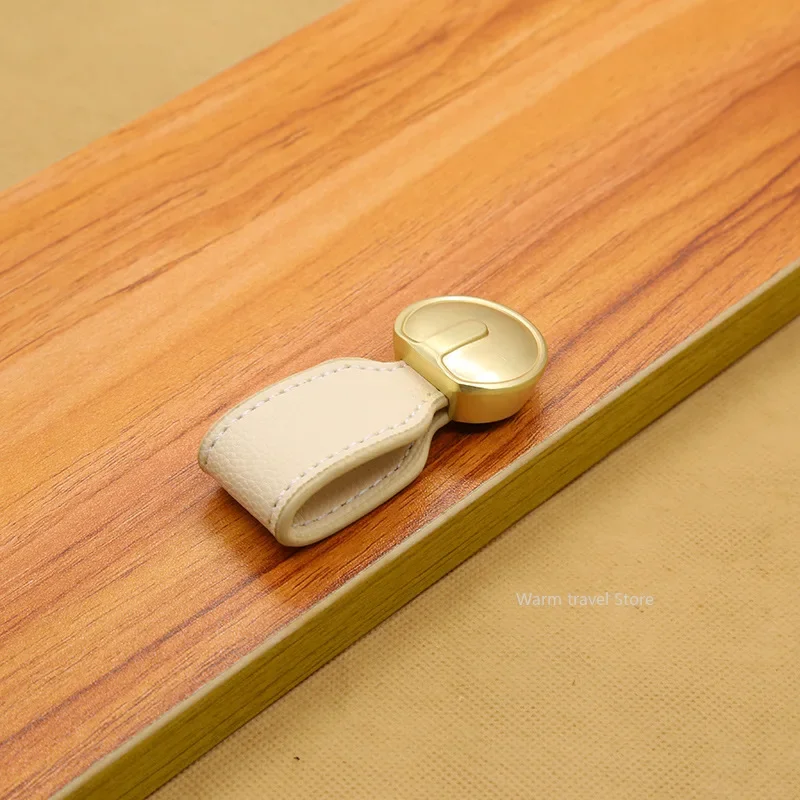 1 قطعة مقبض جلد حقيبة مقابض در - مراجعة Furniture Hardware Black وسعره