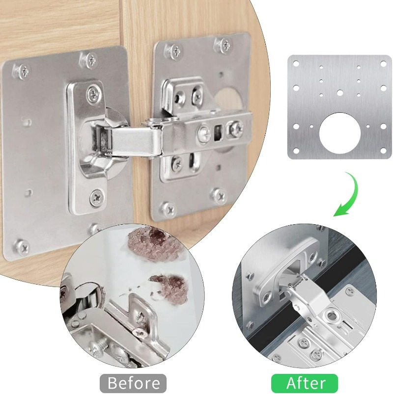 لوحة إصلاح مفصلات أبواب الخزائ - مراجعة Furniture Hardware Replacement Parts وسعره