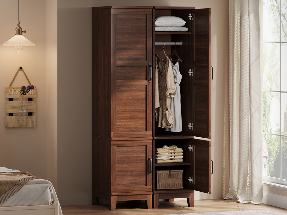 خزانة ملابس خشبية - بارتفاع 72 - مراجعة Furniture Hardware Replacement Parts وسعره