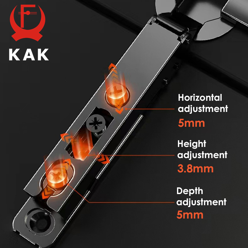 KAK 2 قطعة مفاصل خزائن المطبخ  - مراجعة Furniture Hardware Black وسعره