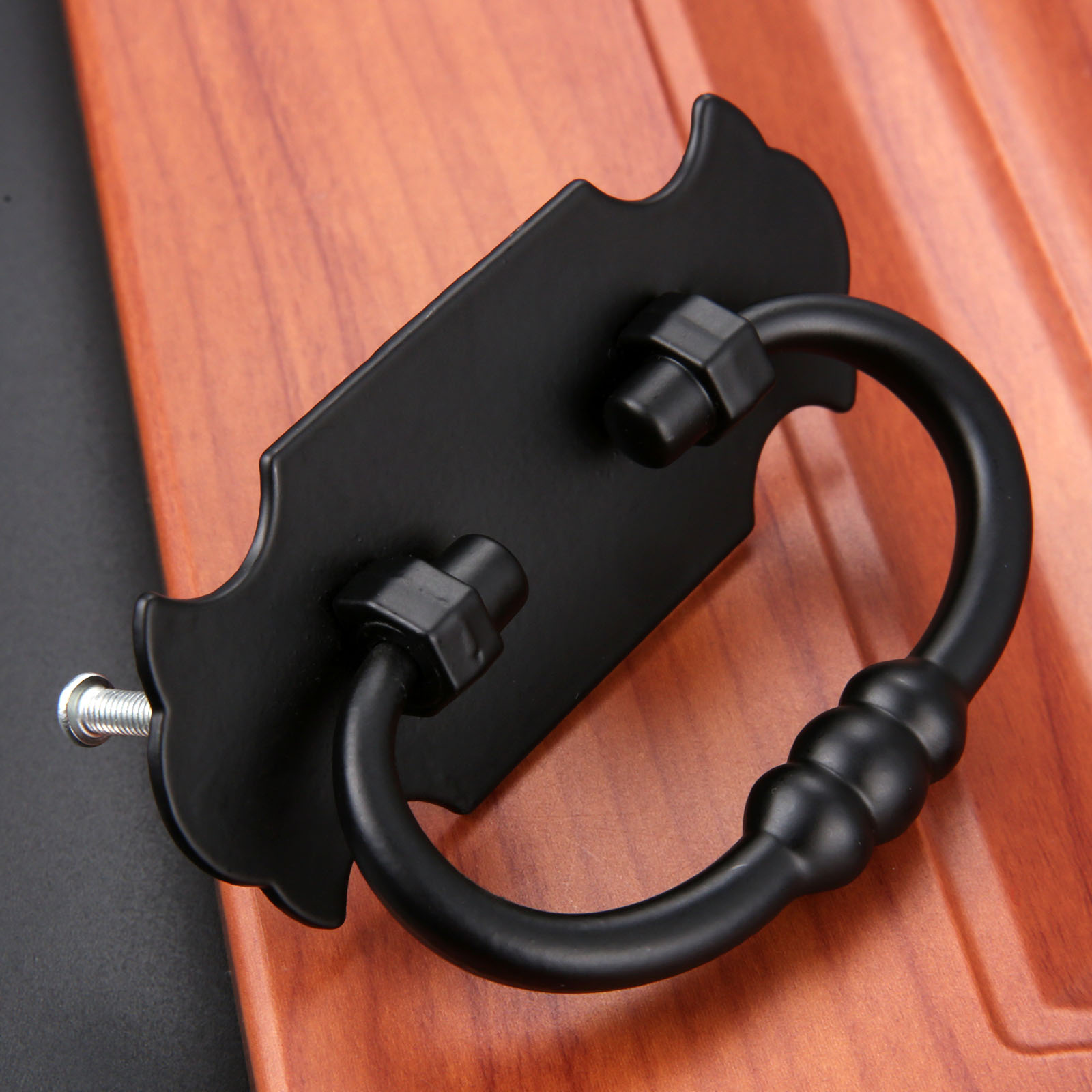 1 قطعة 88*56 مللي متر مقبض أسو - مراجعة Furniture Hardware Black وسعره