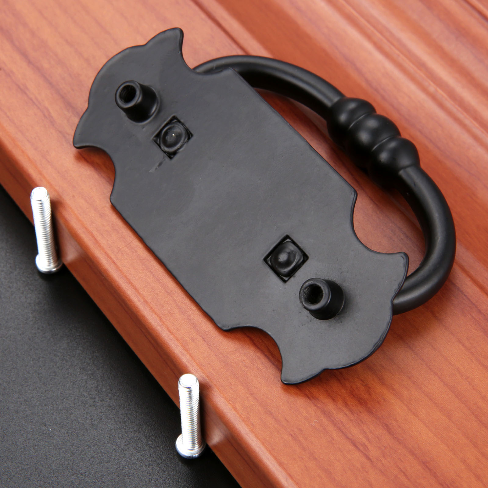1 قطعة 88*56 مللي متر مقبض أسو - مراجعة Furniture Hardware Black وسعره