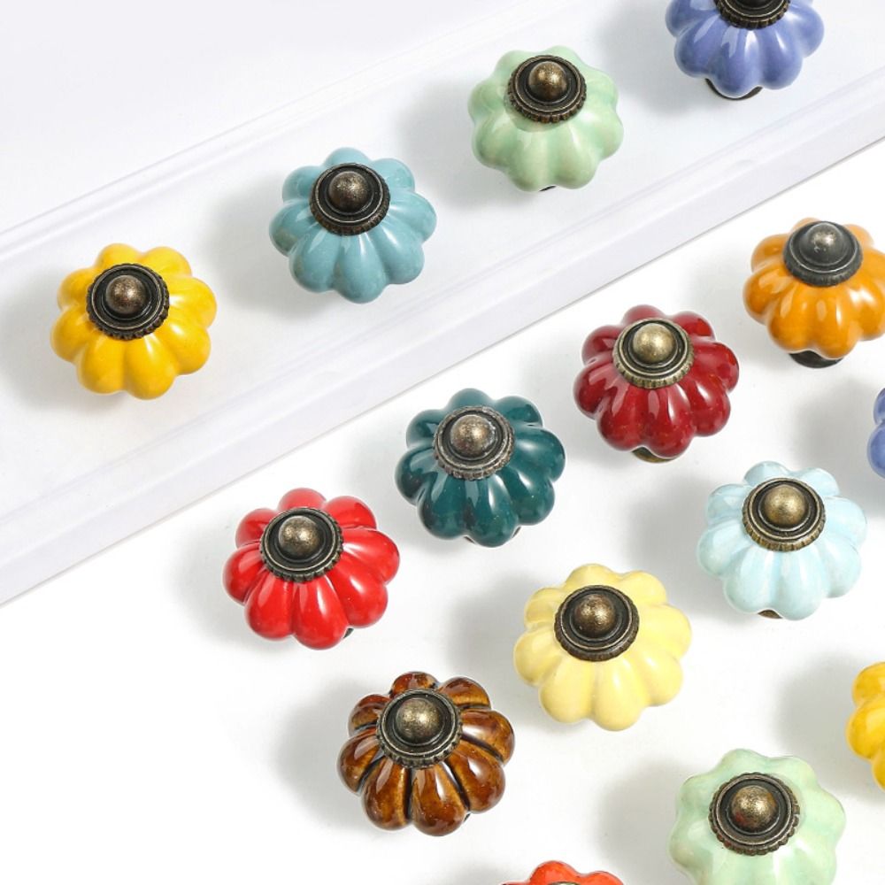 مقبض خزائن سيراميك بسيط بفتحة  - مراجعة Furniture Hardware Knobs وسعره